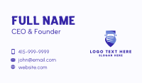 Trucking Shield Emblem Business Card Preview