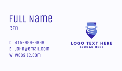 Trucking Shield Emblem Business Card Image Preview