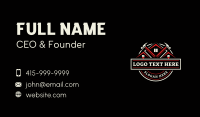 Hammer Paintbrush Construction Business Card Preview