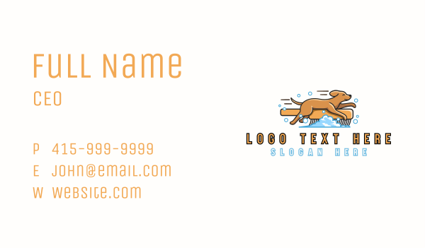 Dog Grooming Brush Business Card Design Image Preview