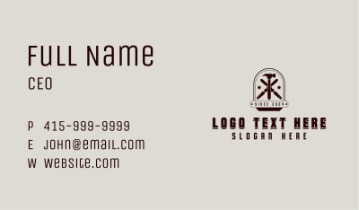 Carpenter Tools Craftsman Business Card Image Preview