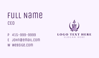 Lenten Wax Candle Business Card Image Preview