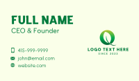 Nature Letter O Business Card Design