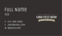 Clothing Brand Wordmark Business Card Image Preview
