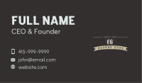 Clothing Brand Wordmark Business Card Image Preview