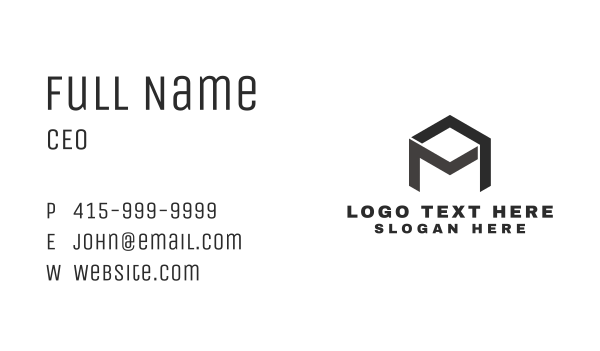 Package Box M & A Monogram Business Card Design Image Preview