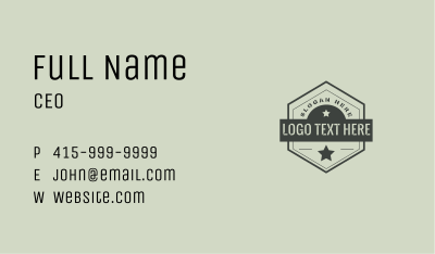 Classic Hexagon Business Business Card Image Preview