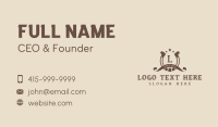 Vintage Grunge Horseshoe Business Card Design