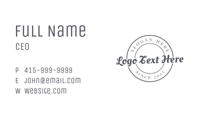 Generic Store Emblem Business Card Image Preview