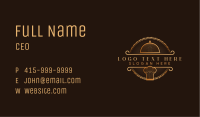 Toque Cloche Restaurant Business Card Image Preview