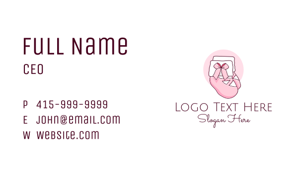 Baby Clothes Socks  Business Card Design