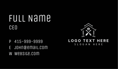 Tools House Construction Business Card Image Preview