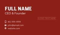 Elegant Stylish Wordmark Business Card Preview