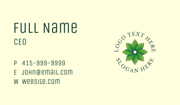 Organic Flower Gardening  Business Card Design Image Preview