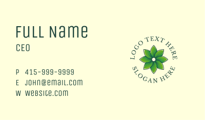 Organic Flower Gardening  Business Card Image Preview