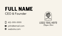 Black Doodly Hilltop Tree Business Card Image Preview