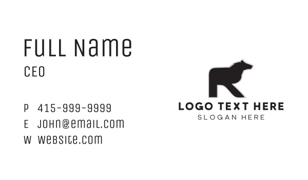 Equine Letter R Business Card Design Image Preview