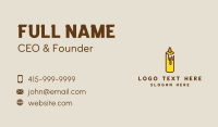 Yellow Candle Flame Business Card Image Preview