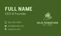 Plant Hand Farming  Business Card Image Preview