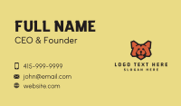 Red Bear Mascot  Business Card Image Preview