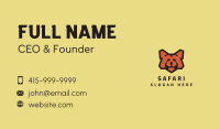 Red Bear Mascot  Business Card Image Preview