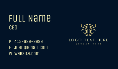 Premium Bull Horn Business Card Image Preview