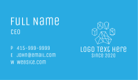 Geometric Pet Paw Print Business Card Image Preview
