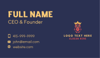 Geometric Lion Royalty Business Card Image Preview