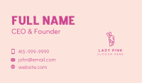 Pink Chubby Bunny Business Card Image Preview