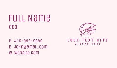 Beauty Eye Salon Business Card Image Preview