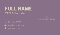 Elegant Flower Serif Wordmark Business Card Image Preview