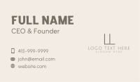 Elegant Company Letter Business Card Image Preview