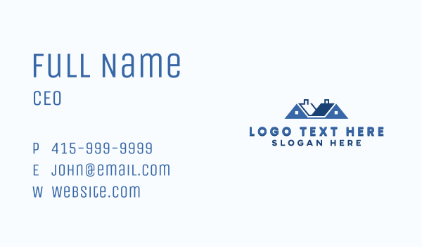 Residential Roof Property Business Card Design Image Preview
