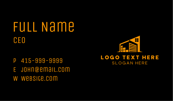 Warehouse Inventory Depot Business Card Design Image Preview