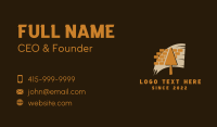 Brick Construction Mason Towel Business Card Design