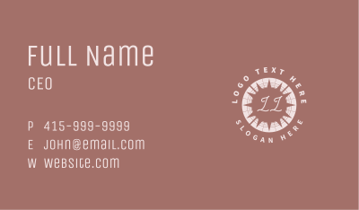 Elegant Sun Business Lettermark Business Card Image Preview