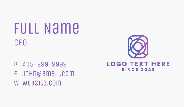 Digital Icon Letter O Business Card Design Image Preview