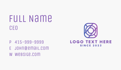 Digital Icon Letter O Business Card Image Preview