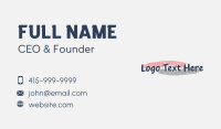 Paint Child Art Wordmark Business Card Image Preview