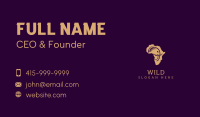 Elephant Africa Safari Business Card Image Preview