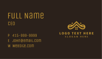 Golden Crown Roof Business Card Image Preview