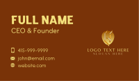 Abstract Gold Ribbon Letter Business Card Image Preview