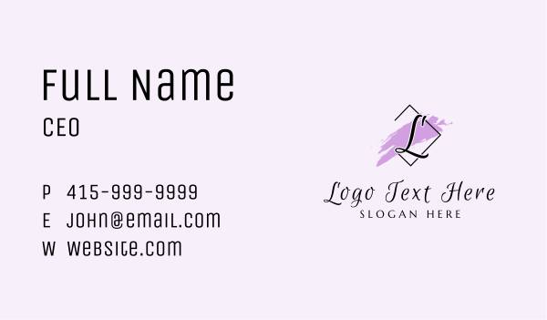 Letter Feminine Business  Business Card Design Image Preview