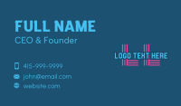 Technology Business Lettermark Business Card Design