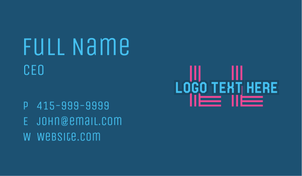 Technology Business Lettermark Business Card Design Image Preview
