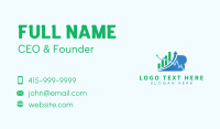 Accounting Stock Market Graph  Business Card Design