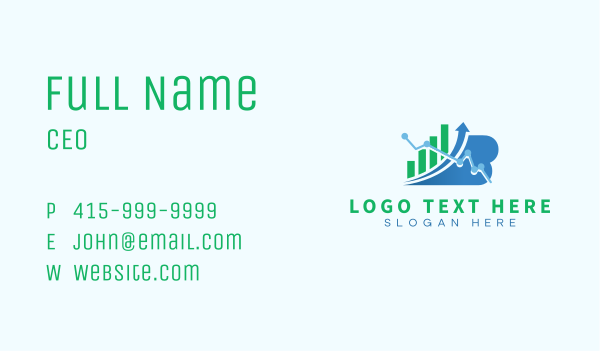 Accounting Stock Market Graph  Business Card Design Image Preview