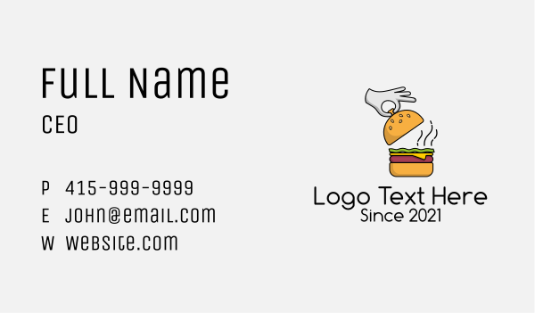 Burger Fine Dining  Business Card Design Image Preview