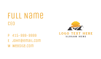 Mountain Sunrise Nature Business Card Image Preview