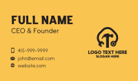 Black Tools Mechanic Business Card Image Preview